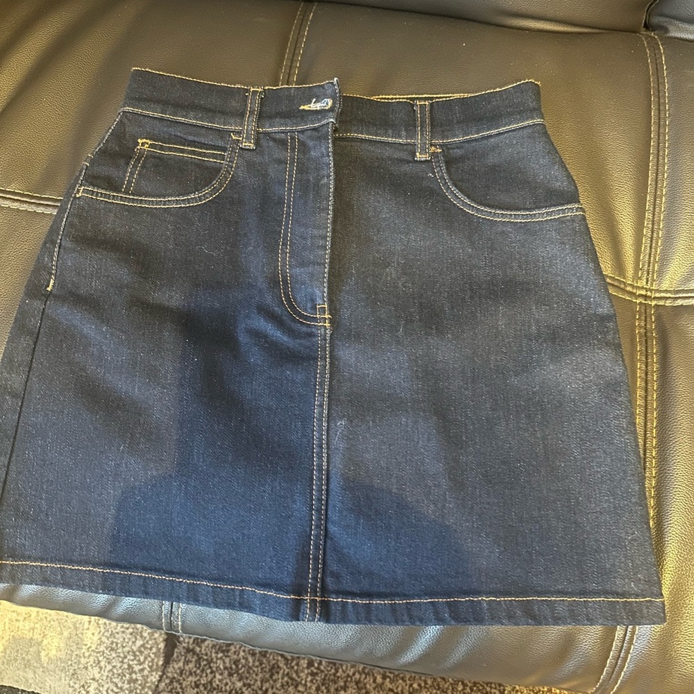 Pinko Dark Blue Denim skirt new
